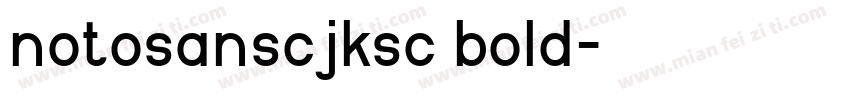 notosanscjksc bold字体转换